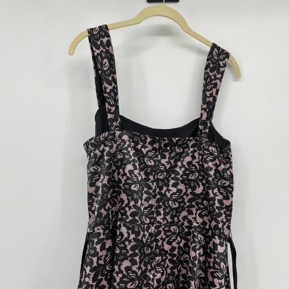 Ruby Rox Y2K Goth Punk black pink lace satin dress - Picture 3 of 14